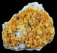Orpiment With Barite Crystals - Peru #63802-1